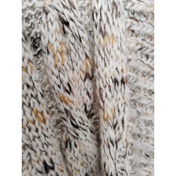 Apt. 9 XL Long Beige Cardigan Sweater. Ruffles. Bell Sleeve. Hippie. Boho. - Picture 8 of 16